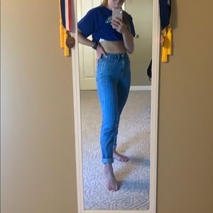 Hollister Striped Mom Jeans